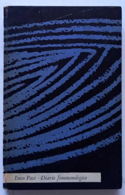 Diario fenomenologico - Enzo Paci - copertina