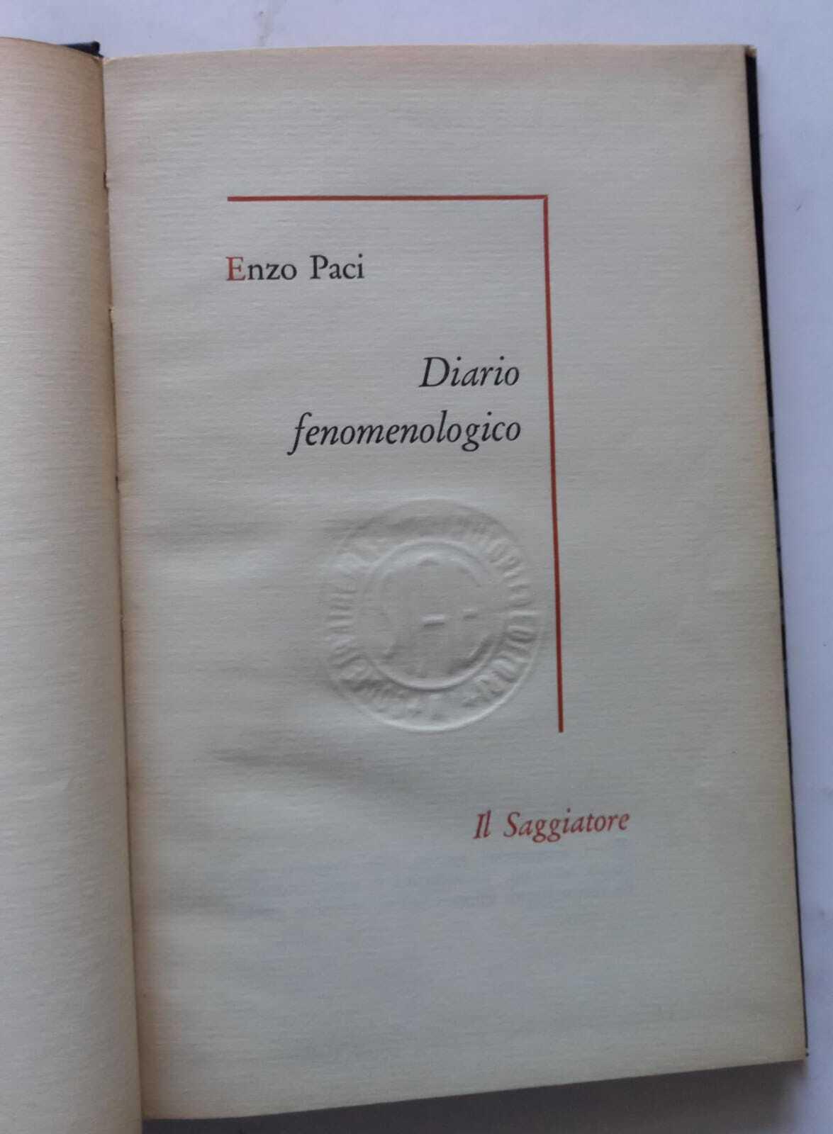 Diario fenomenologico