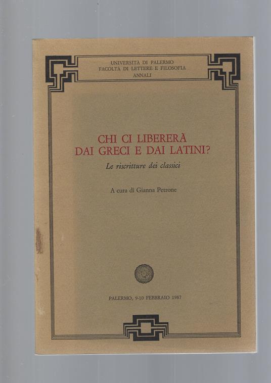 Chi Ci Libererà Dai Greci E Dai Latini ? - copertina