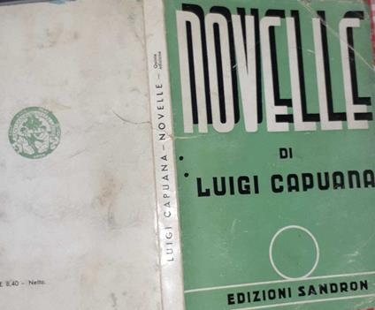 Novelle - Luigi Capuana - copertina