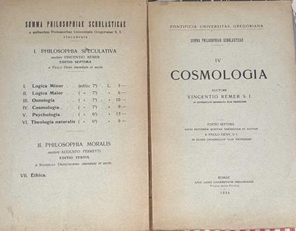 Cosmologia. Volume IV - copertina