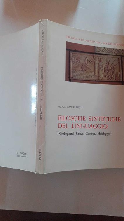 Filosofie sintetiche del linguaggio - Marco Lancellotti - copertina