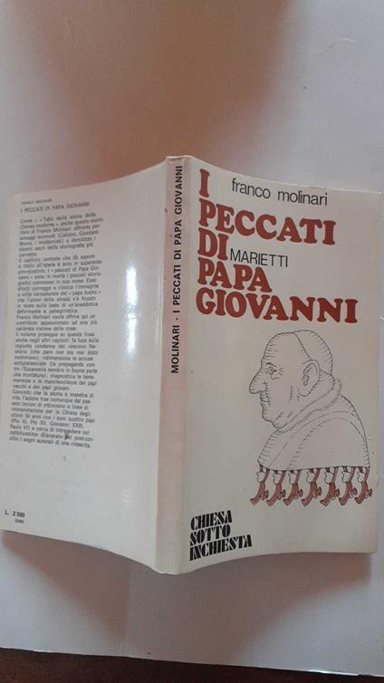 I peccati di papa Giovanni - Franco Molinari - copertina