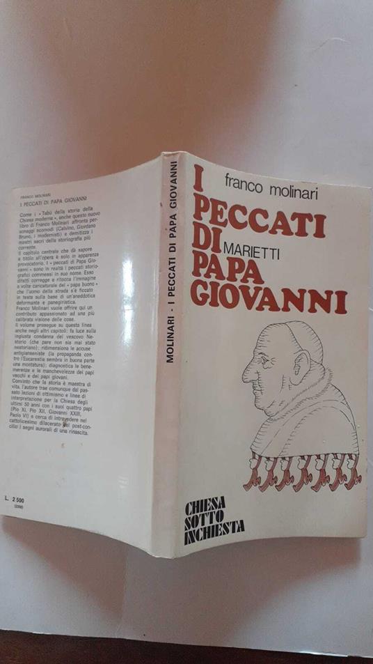 I peccati di papa Giovanni - Franco Molinari - copertina
