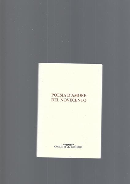 Poesia D'Amore Del Novecento - copertina