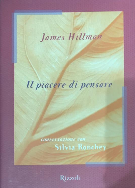 Il piacere di pensare - James Hillman - copertina