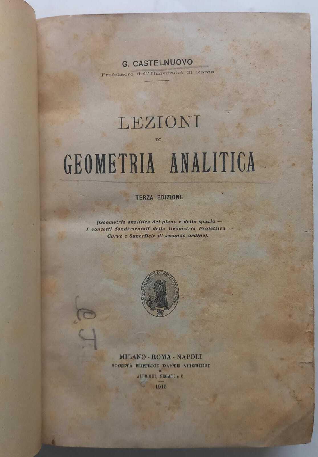 Lezioni di geometria analitica