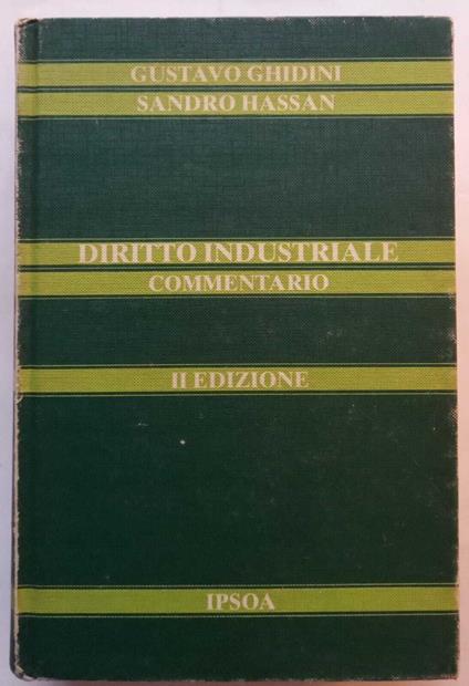 Diritto industriale, commentario - copertina