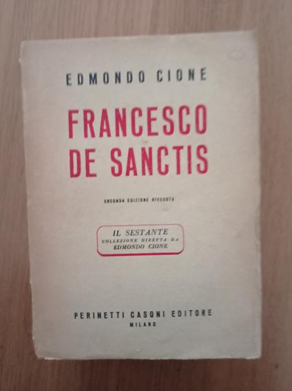 Francesco De Sanctis - Edmondo Cione - copertina