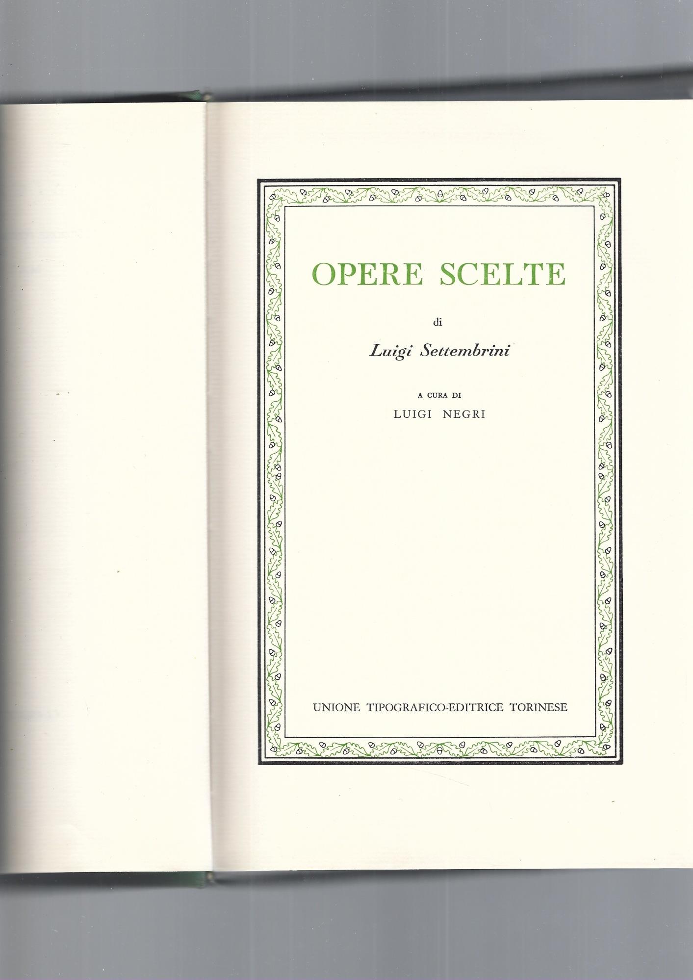 Opere Scelte