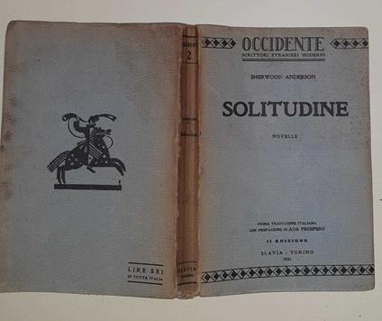 Solitudine - Sherwood Anderson - copertina