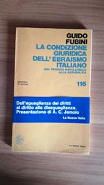 La condizione giuridica dell'ebraismo italiano