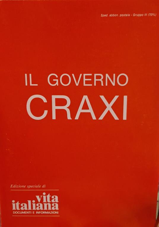 Il governo Craxi - copertina