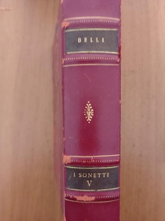 Tutti i sonetti romaneschi Vol.V - Giuseppe Gioachino Belli - copertina