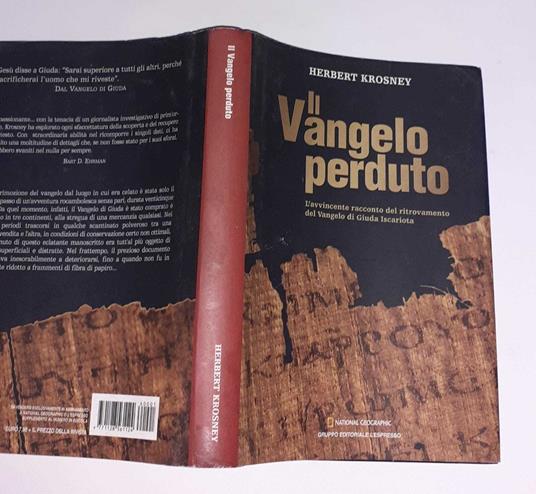 Il Vangelo perduto - Herbert Krosney - copertina