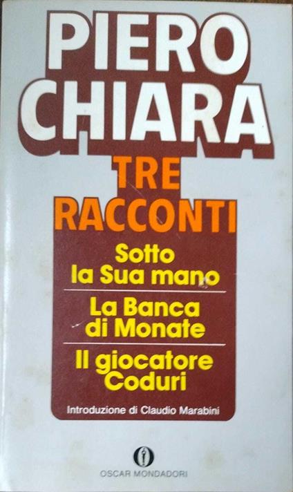 Tre Racconti - Piero Chiara - copertina