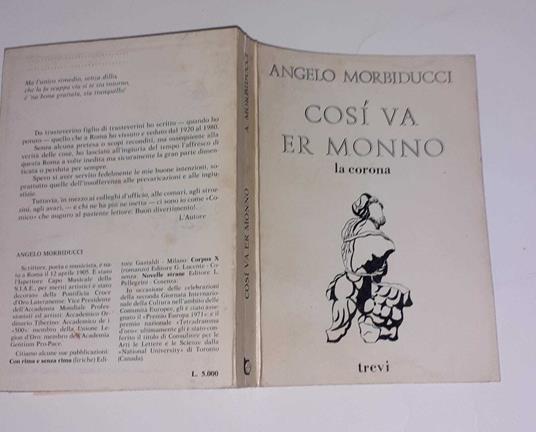 Così va er monno (La corona) - copertina