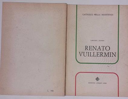 Renato Vuillermin - Lorenzo Mondo - copertina