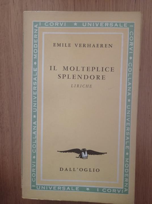 Il monteplice splendore (liriche) - Emile Verhaeren - copertina