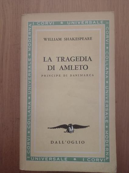 La tragedia di Amleto Principe di Danimarca - William Shakespeare - copertina