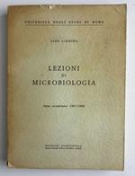 Lezioni di microbiologia. Anno accademico 1967-1968