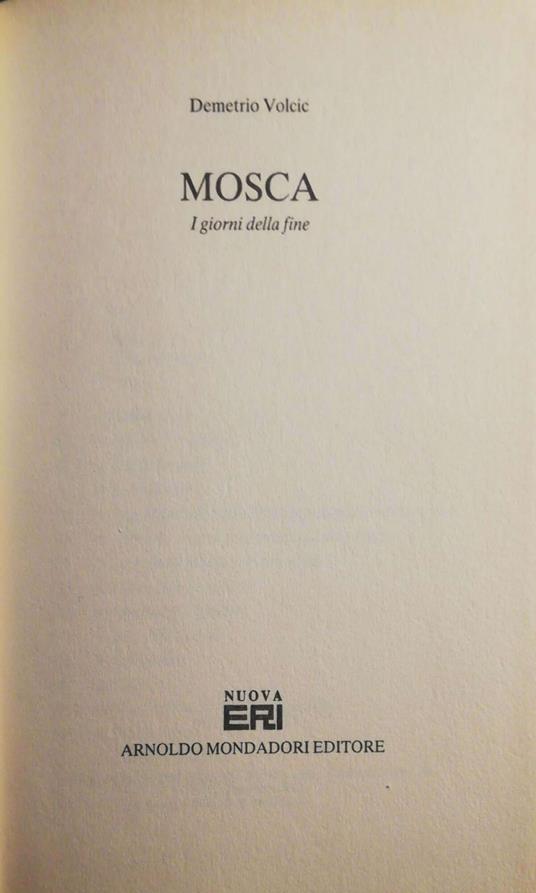 Mosca - Demetrio Volcic - copertina