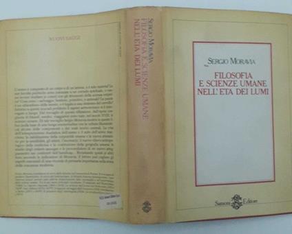 Filosofia e scienze umane nell'età dei lumi - Sergio Moravia - copertina
