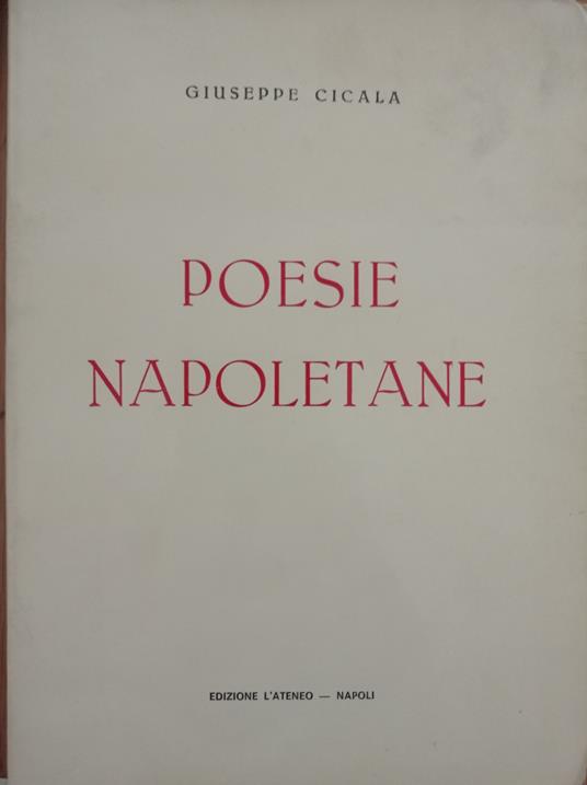 Poesie napoletane - Giuseppe Cicala - copertina