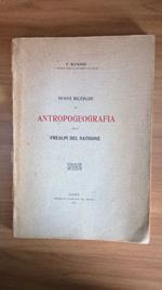 Nuove ricerche di antropogeografia nelle Prealpi del Natisone