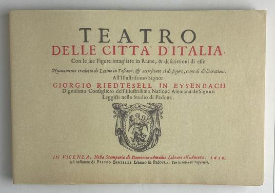 Teatro delle città d'Italia - Pietro Bertoli - copertina