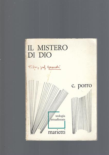 Il Mistero Di Dio - Carlo Porro - copertina