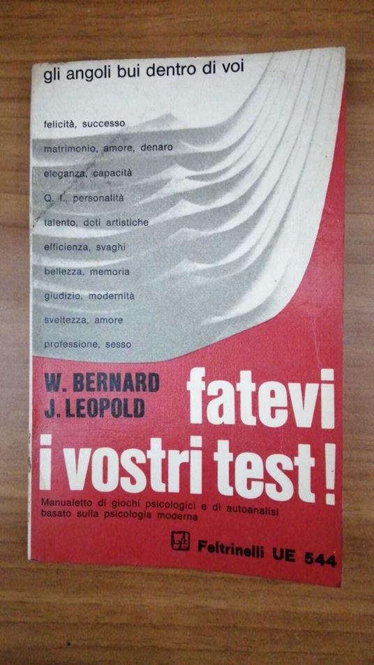 Fatevi i vostri test! - William Bernard - copertina