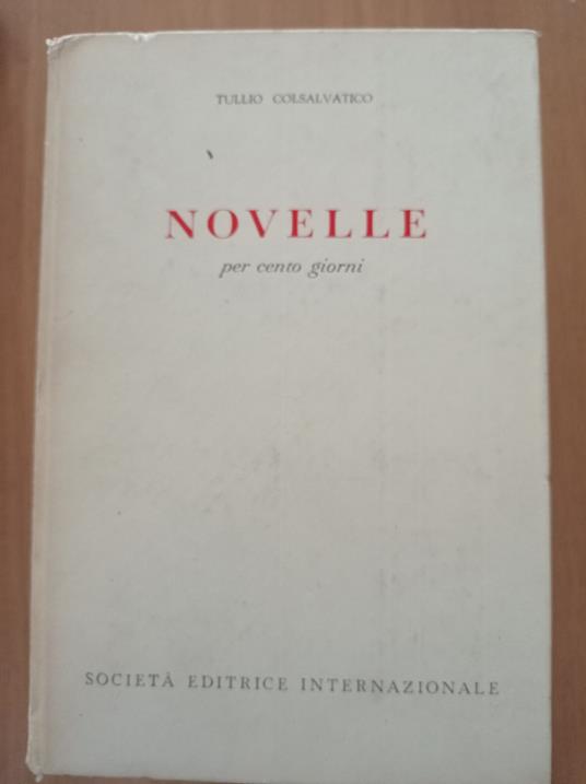 Novelle per cento giorni - copertina