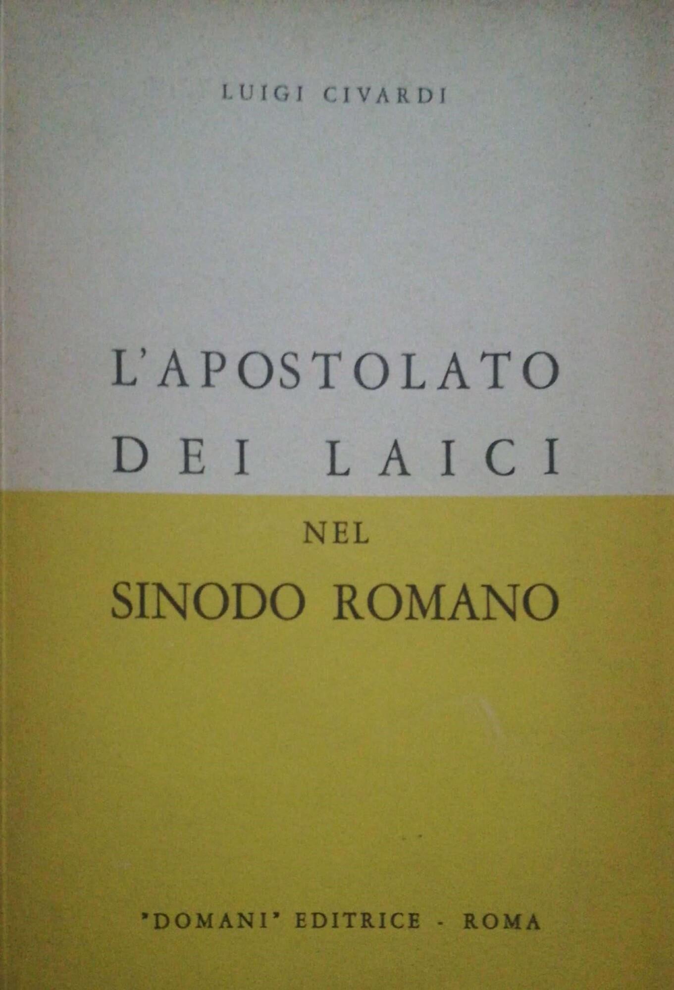 L' apostolato dei laici nel Sinodo Romano