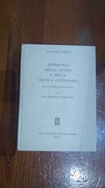 Antologia della storia e della critica letteraria - Vol II dal cinquecento al settecento