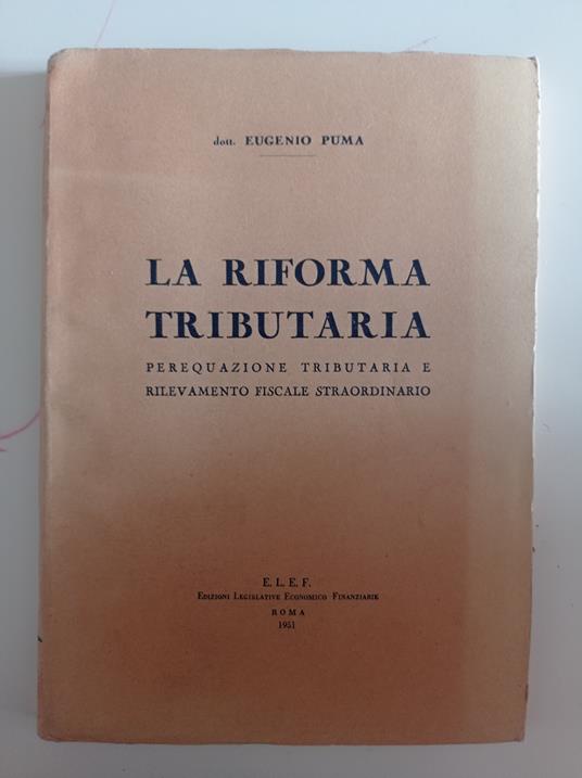 La riforma tributaria - copertina