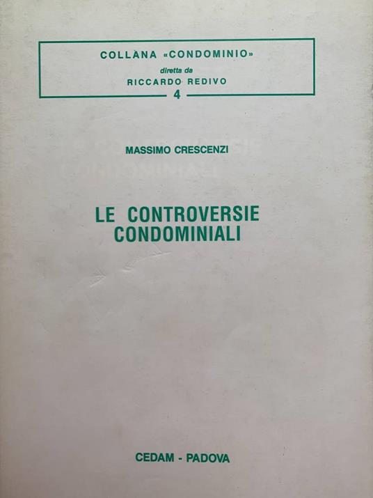 Le controversie condominiali - Massimo Crescenzi - copertina