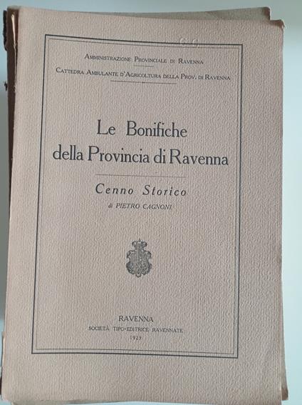 Le Bonifiche della Provincia di Ravenna - Pietro Cannoni - copertina
