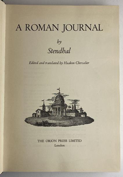 A Roman Journal by Stendhal - Stendhal - copertina