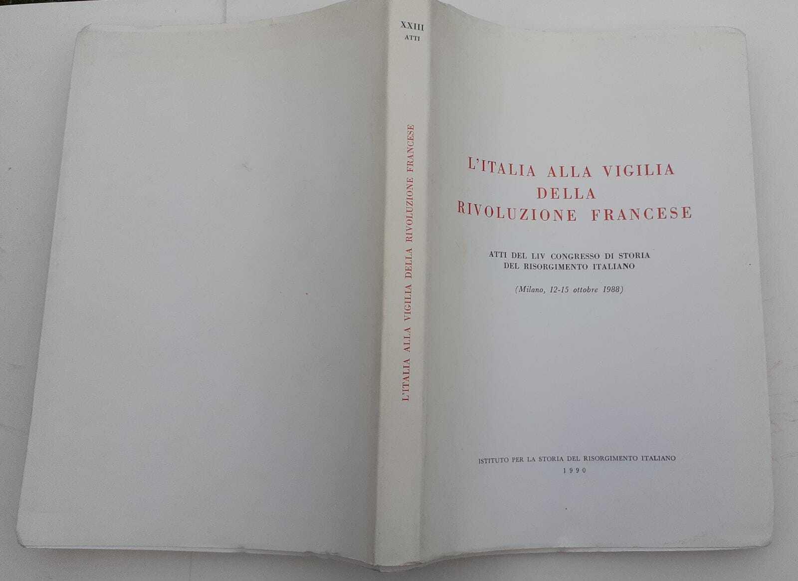L' Italia alla vigilia della Rivoluzione Francese