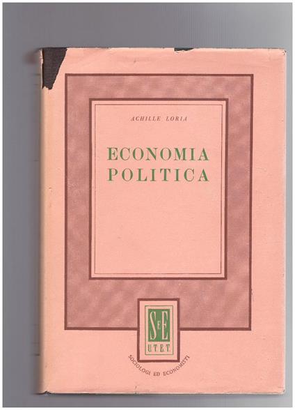 Economia Politica - Achille Loria - copertina