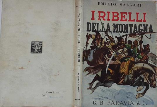 I ribelli della montagna - Emilio Salgari - copertina