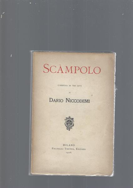 Scampolo - Dario Niccodemi - copertina