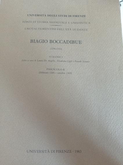 Biagio Boccadibue - copertina