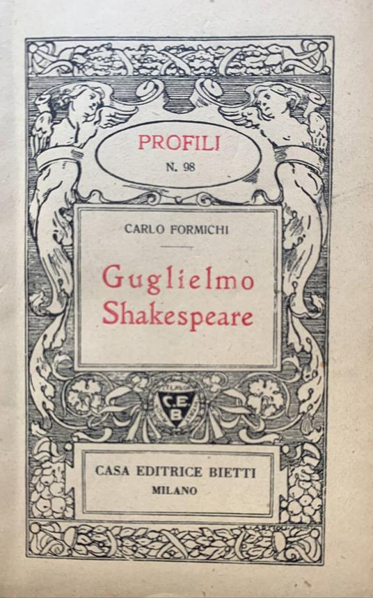 Guglielmo Shakespeare - Carlo Formichi - copertina