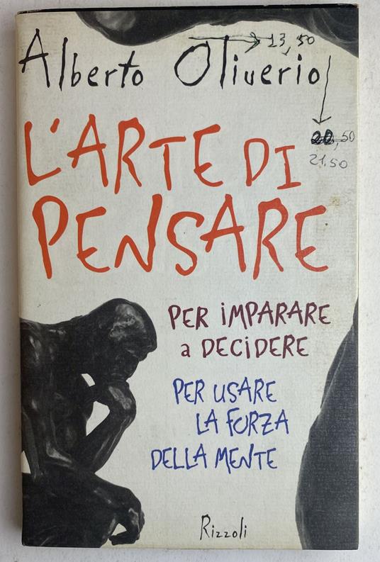 L' arte di pensare - Alberto Oliverio - copertina