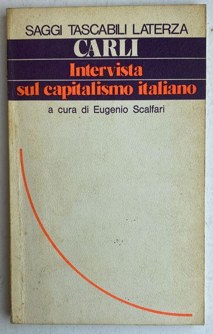 Intervista sul capitalismo italiano - Guido Carli - copertina