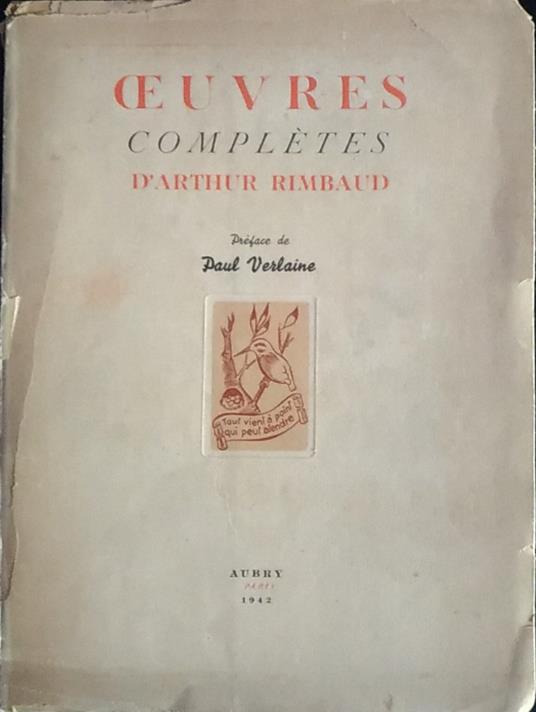 Oeuvres completes - Arthur Rimbaud - copertina