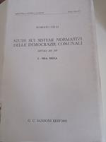 Studi sui sistemi normativi delle democrazie comunali