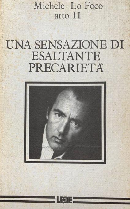 Una sensazione di esaltante precarietà - Michele Lo Foco - copertina
